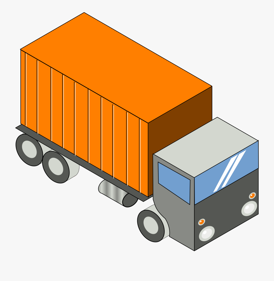 Pickup Clipart Cargo Truck - Camion Clipart, Transparent Clipart