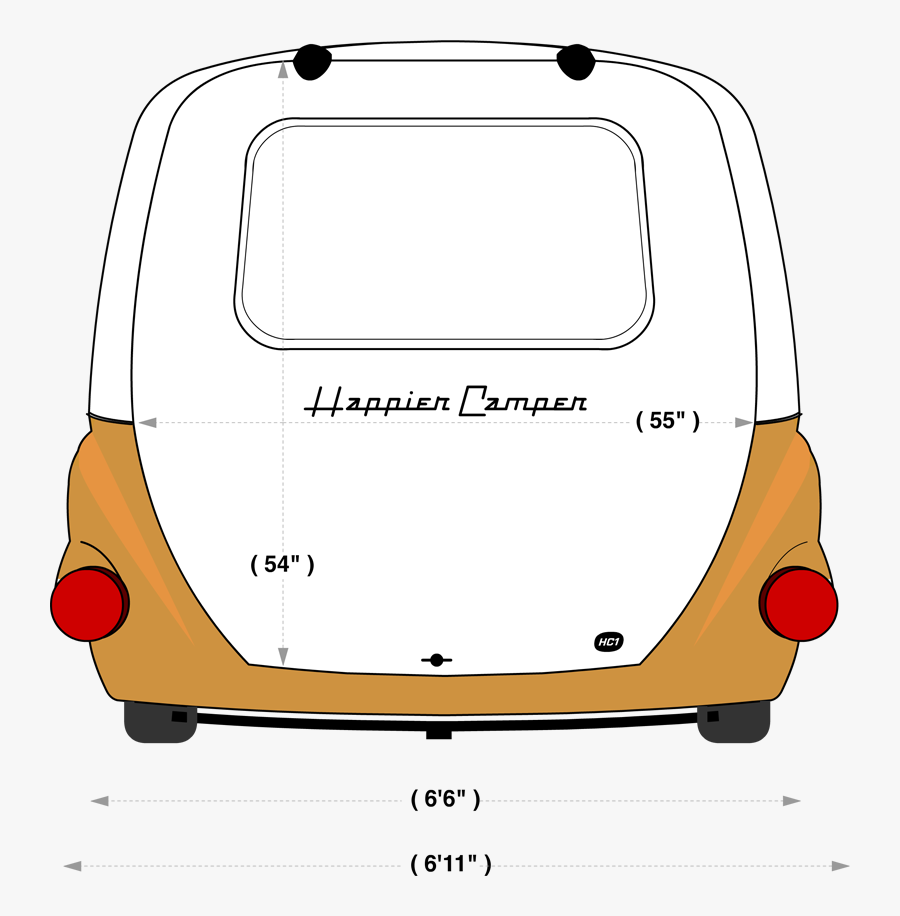 Happier Camper Ultra Light - Car, Transparent Clipart