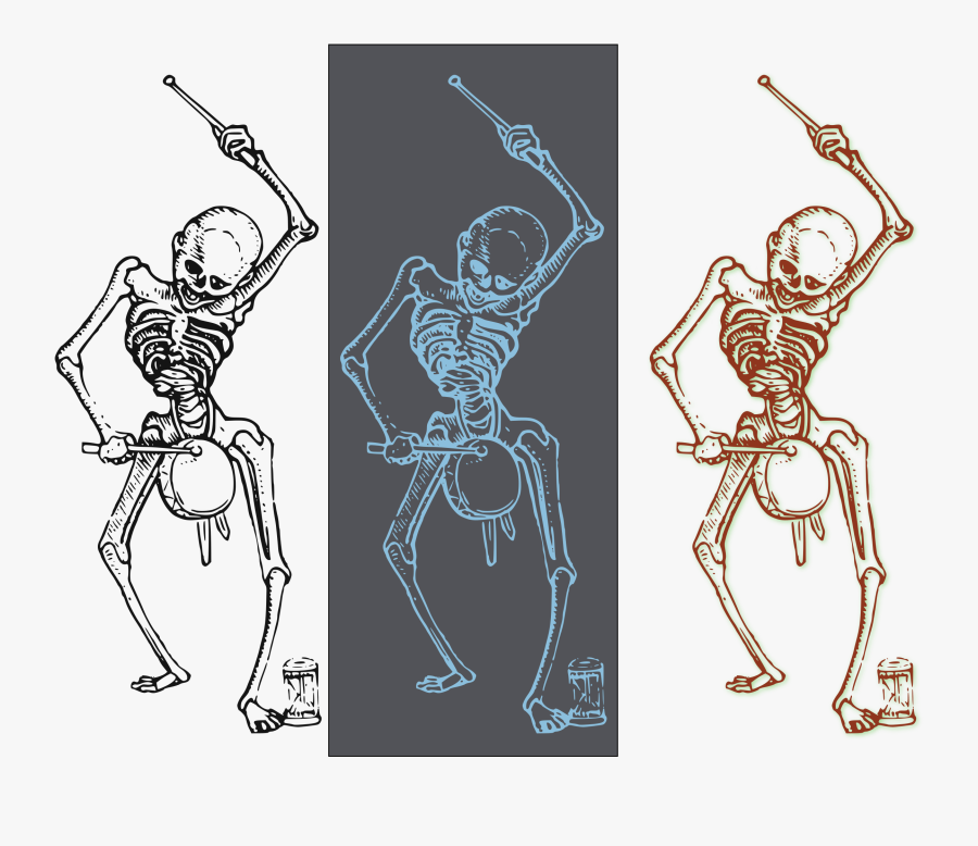 Clipart - Dance Of Death Skeleton, Transparent Clipart