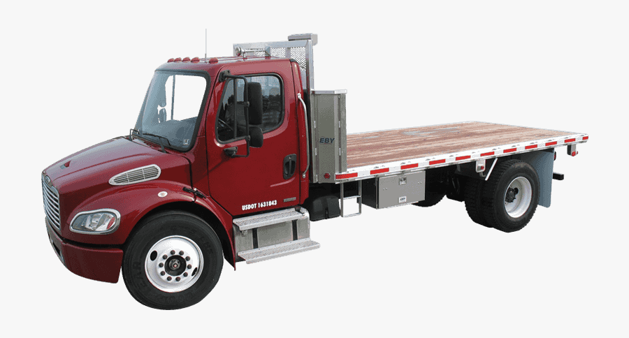 Clip Art Trucks For Sale At - Flat Bed Straight Truck, Transparent Clipart