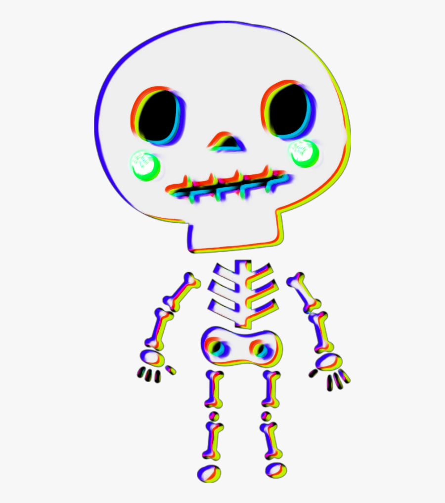 Transparent Cute Halloween Skeleton Clipart, Transparent Clipart