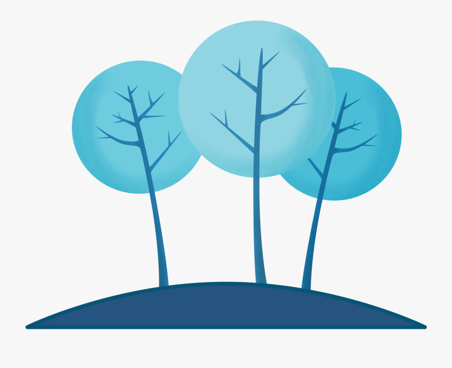 Winter Trees Plants Decorative Elements Png And Psd - Trees Elements Png, Transparent Clipart