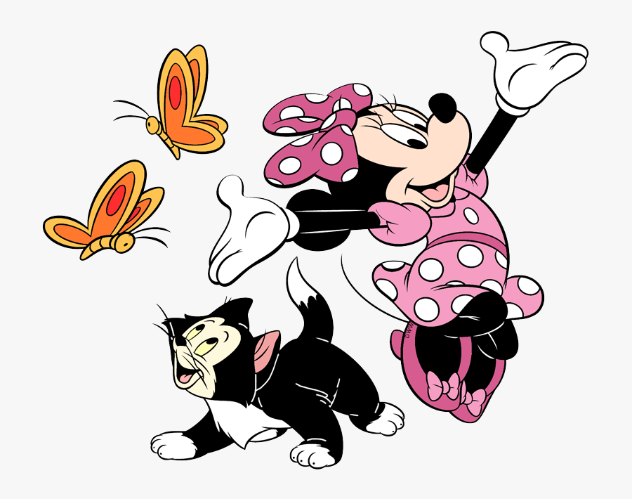 Minnie And Figaro, Transparent Clipart