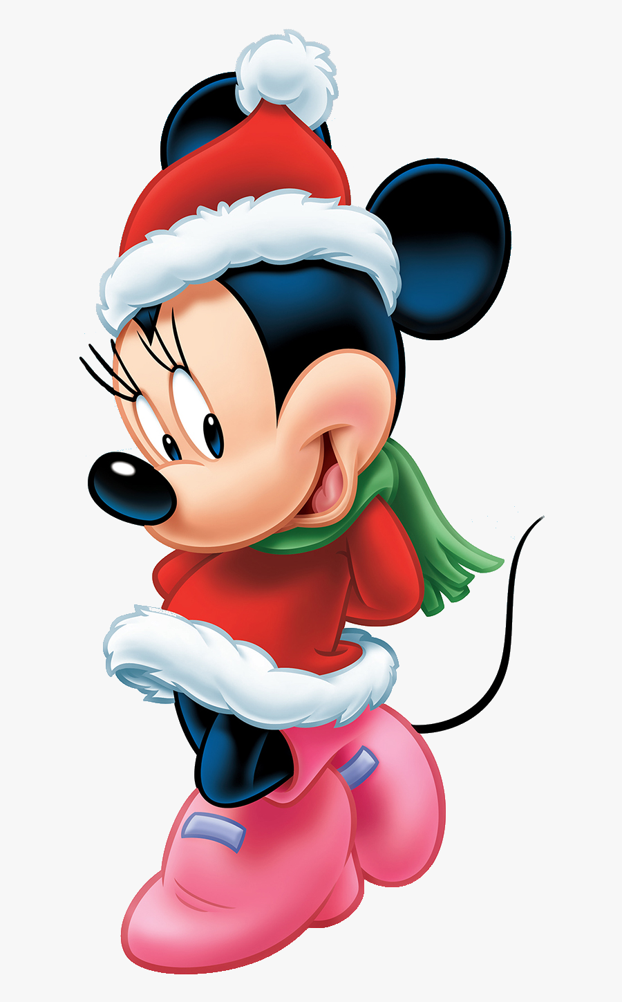 Mickey Company Minnie Pluto Walt The Mouse Clipart - Christmas Minnie Mouse Png, Transparent Clipart