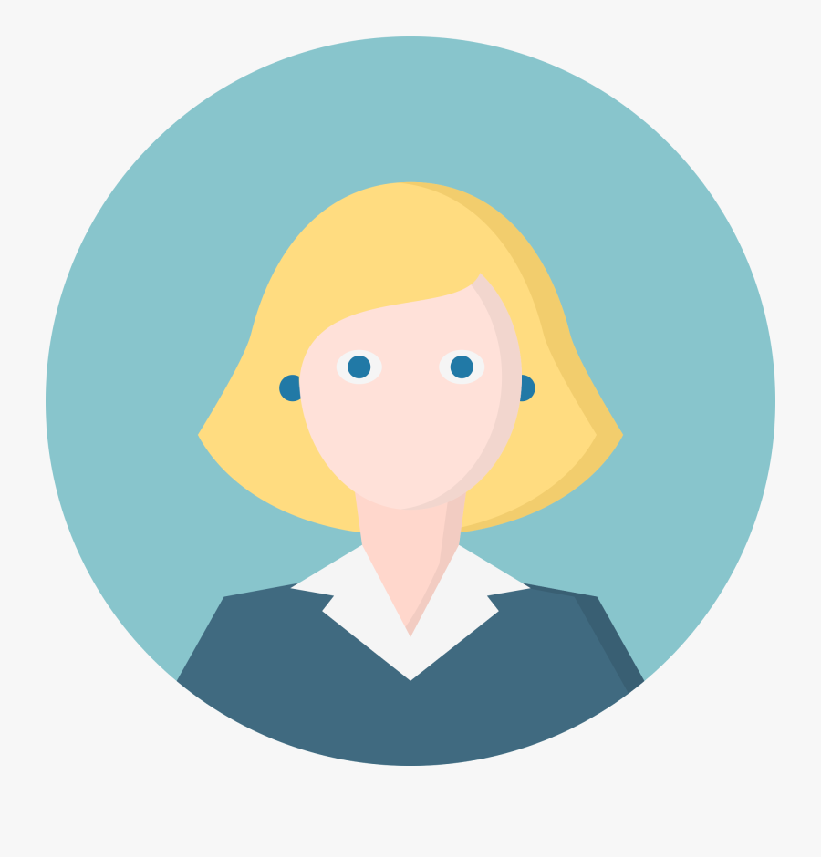 Svg Black And White Library Commons Clipart Generic - Woman People Icon, Transparent Clipart