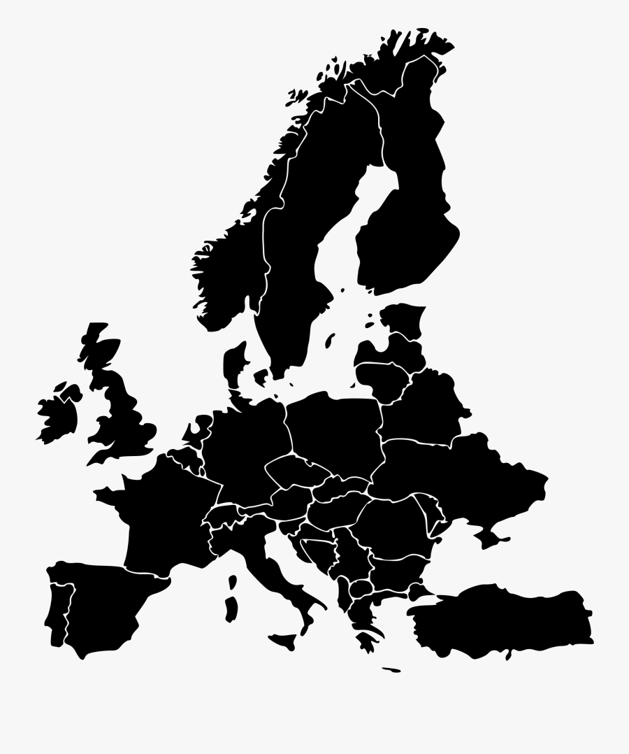 Map Of Europe - Map Of Europe Clip Art, Transparent Clipart