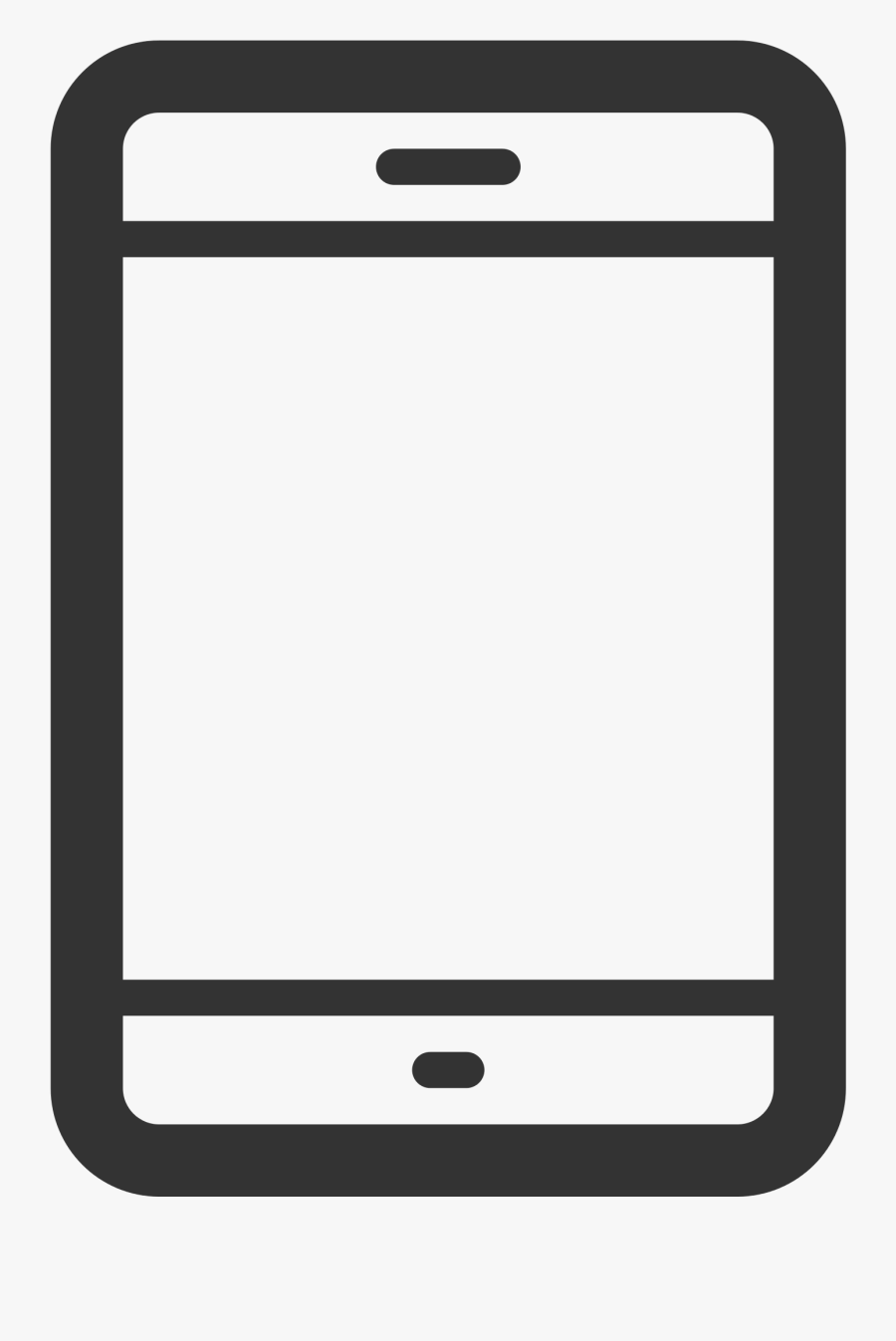 File Linecons Smartphone Outline Svg Wikimedia Commons - Celular Desenho Png, Transparent Clipart