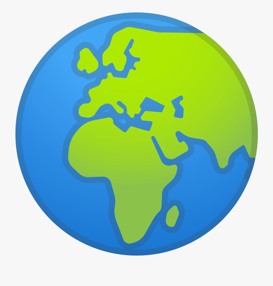 Globe Showing Europe Africa Icon - World Emoji Png, Transparent Clipart