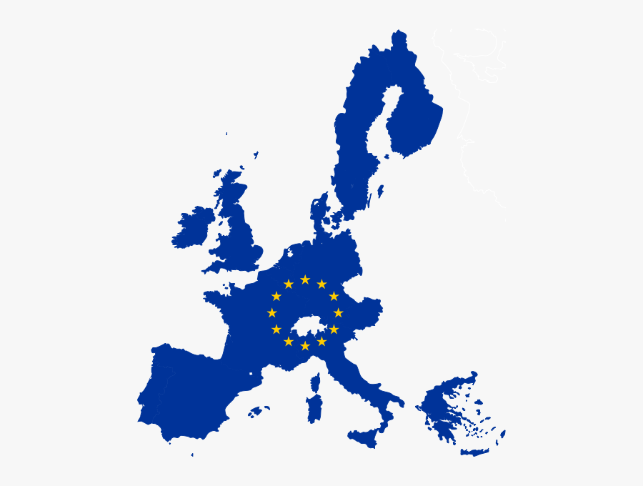 Image Px Map Of - European Union Map Flag, Transparent Clipart