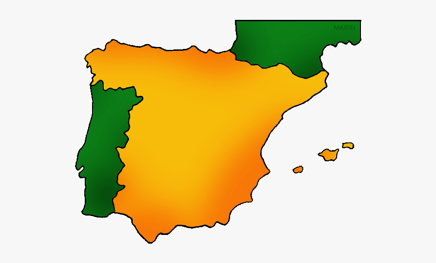 Spain Map - Spain Clip Art, Transparent Clipart