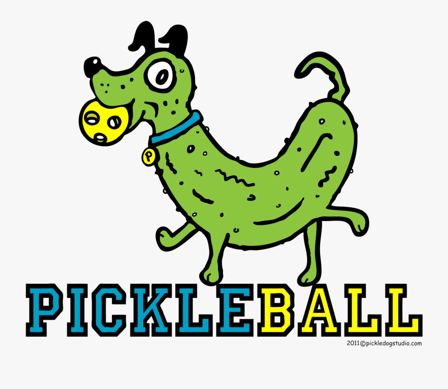 Pickleball Ball Clip Art - Pickleball Dog, Transparent Clipart