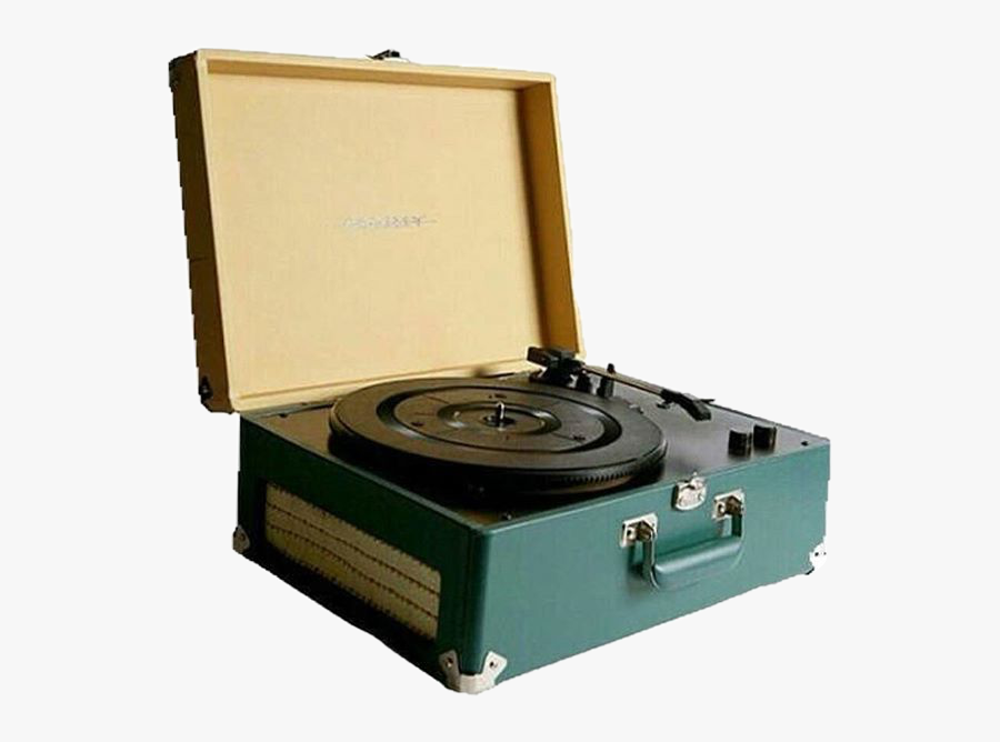 #recordplayer #aesthetic #vinyl #record #freetoedit - Portable Record Player Old, Transparent Clipart