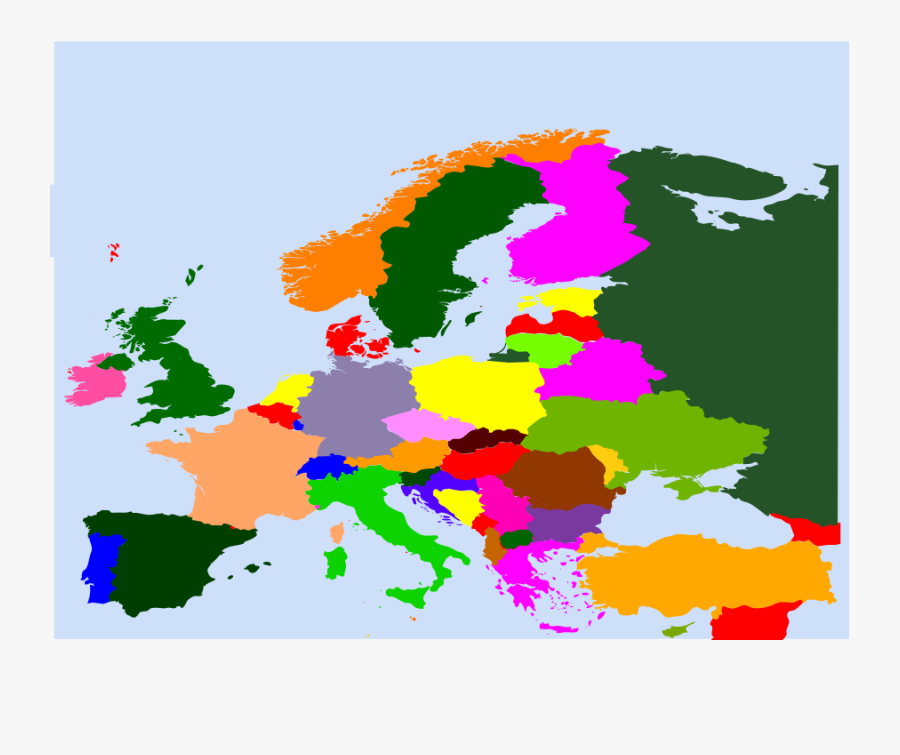 Europe 01 Clipart - Iq Map Of Europe, Transparent Clipart