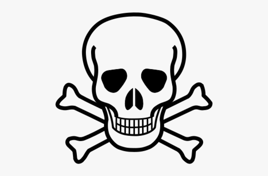 How To Draw A Halloween Skeleton Lifestyle Skull Coloring - Skull And Crossbones Cartoon, Transparent Clipart