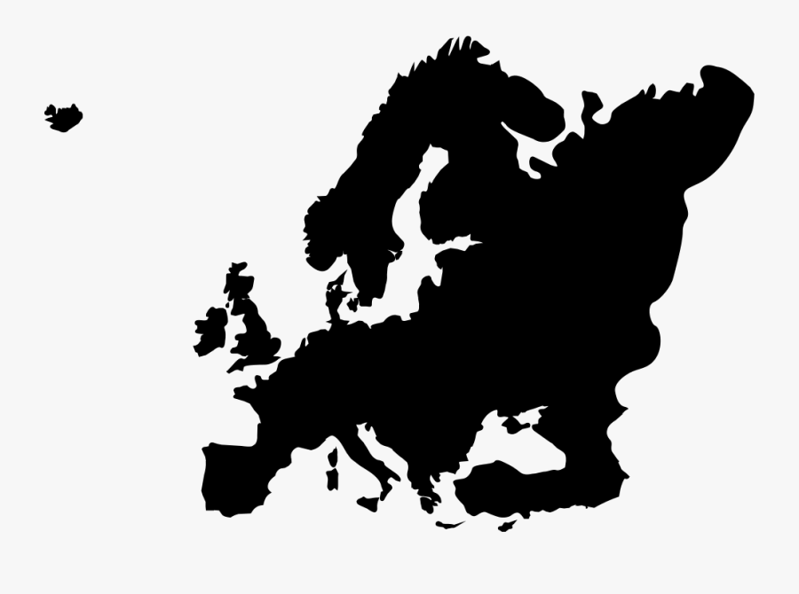 Clip Art Font Svg Png Free - Europe Map Grey, Transparent Clipart