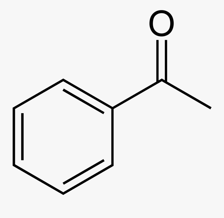 Acetophenone 2d Skeletal - Thiobenzoic Acid, Transparent Clipart