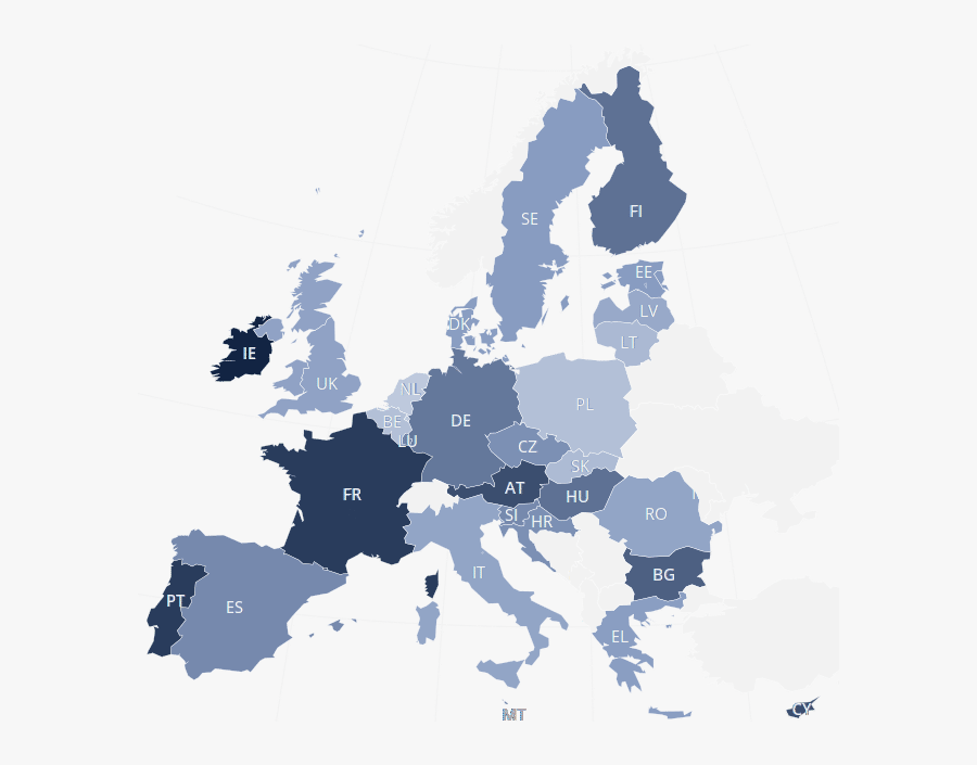 Transparent European Union Flag Png - Eu Map After Brexit, Transparent Clipart
