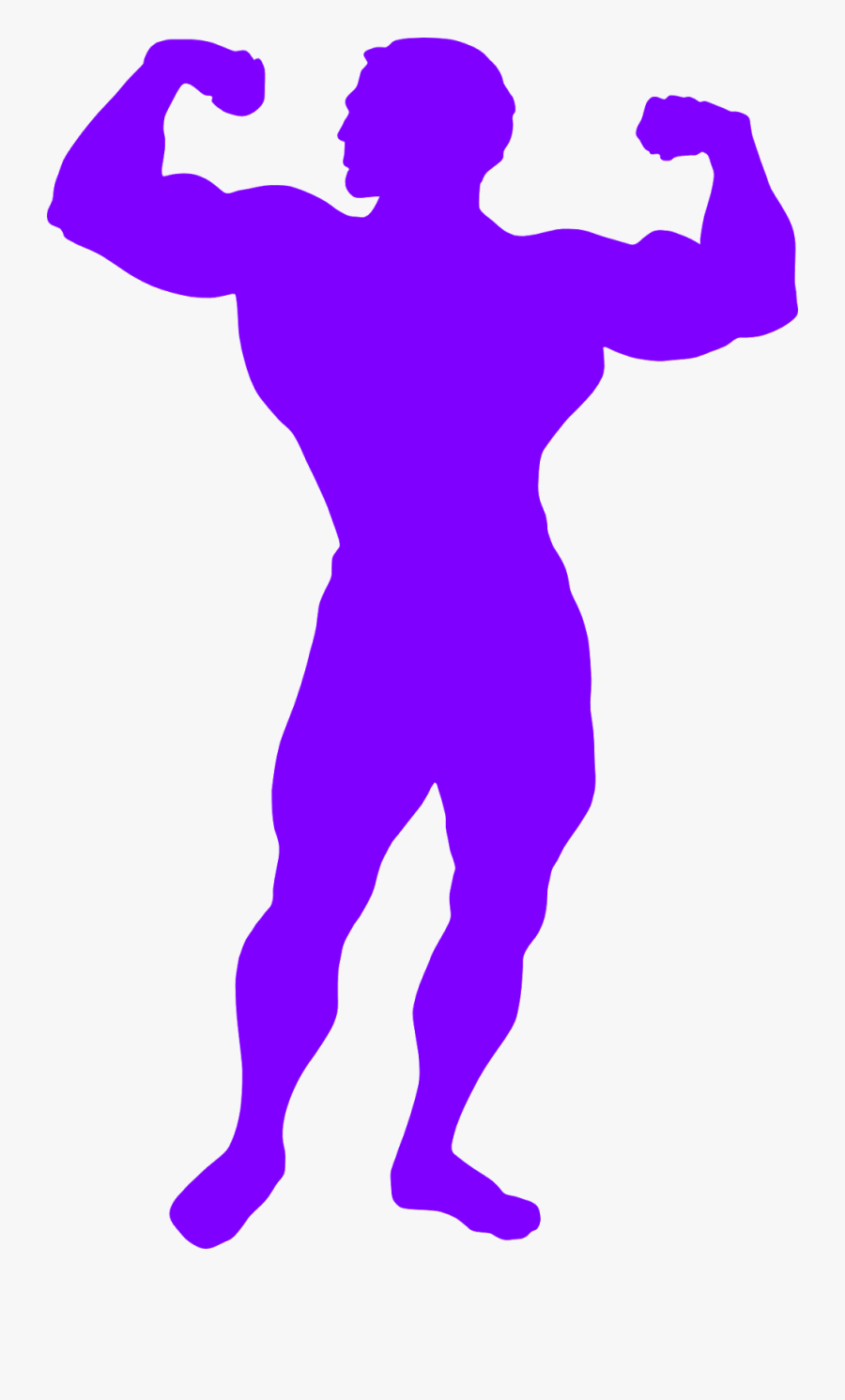 Buff 170 Pounds, Weight Loss Pictures, Weight Loss - Muscular Man Silhouette Png, Transparent Clipart