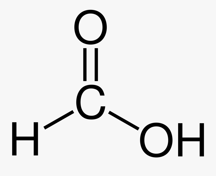 Global Formic Acid Market - Methanoic Acid Structural Formula, Transparent Clipart
