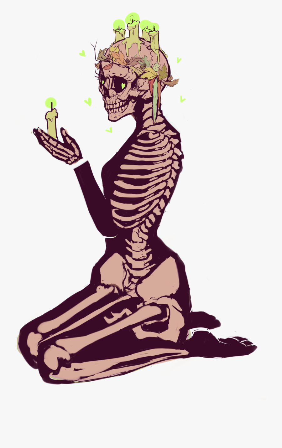 Transparent Pin Up Girl Clipart - Skeleton Transparent, Transparent Clipart