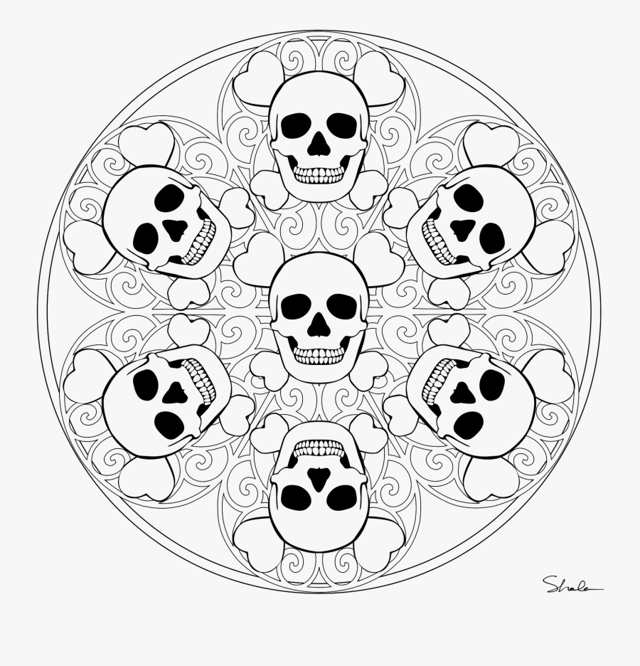 Mandala Halloween, Transparent Clipart