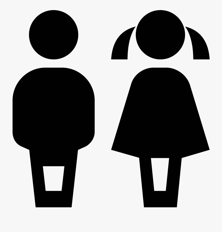 There Is A Simplified Drawing Of Two People Holding - Children Png Icon, Transparent Clipart