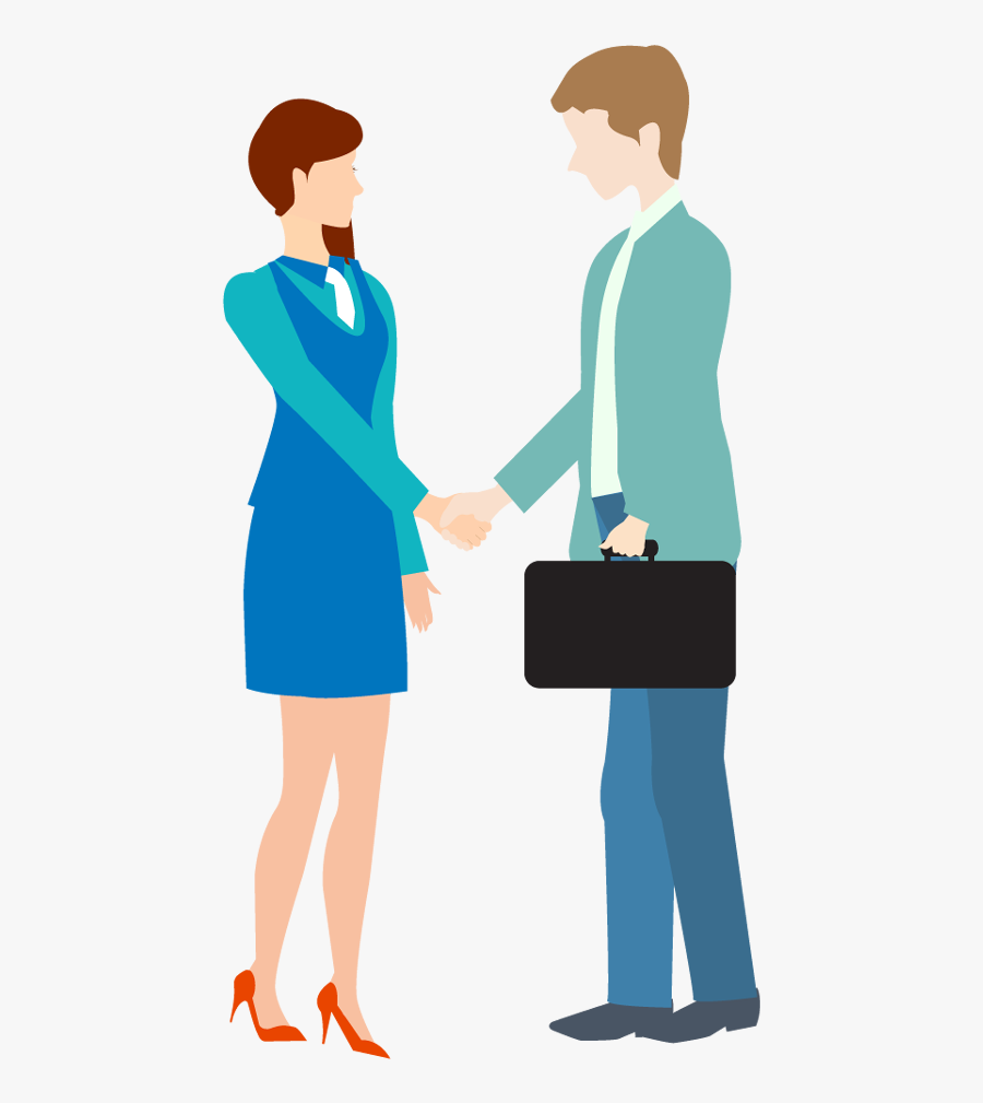 Handshake Clipart Business Person - People Greeting Each Other, Transparent Clipart