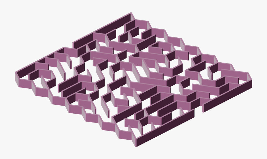 Maze 3 - 3d Maze Png, Transparent Clipart