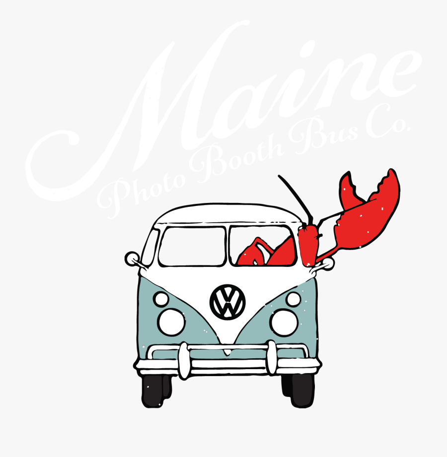 Maine Photo Booth Bus Co - Vw Noir Et Blanc, Transparent Clipart