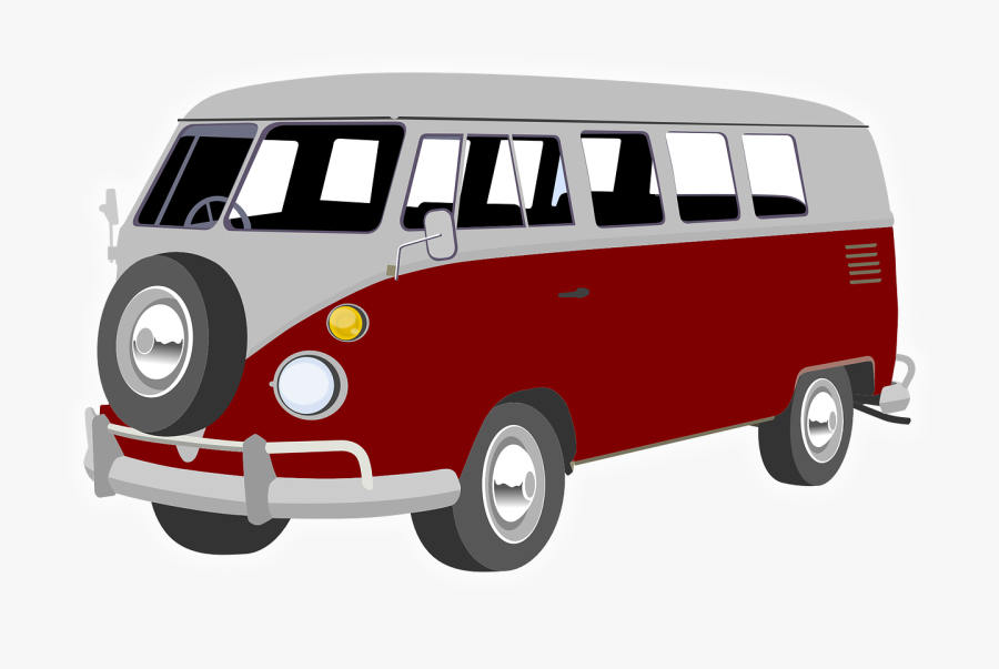 Red Vw Van Clipart, Transparent Clipart