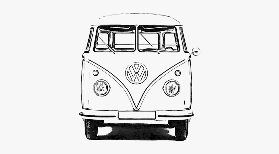 Van Group Type Car Volkswagen Free Photo Png Clipart - Volkswagen Vintage Van Drawing, Transparent Clipart