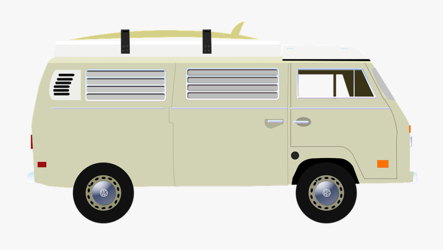 Transparent Vw Van Clipart - Volkswagen Type 2, Transparent Clipart