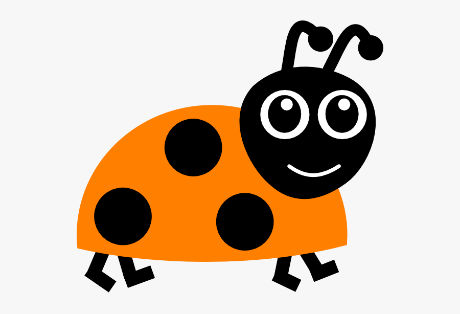 Beetle Clipart Orange - Lady Bird Clip Art, Transparent Clipart