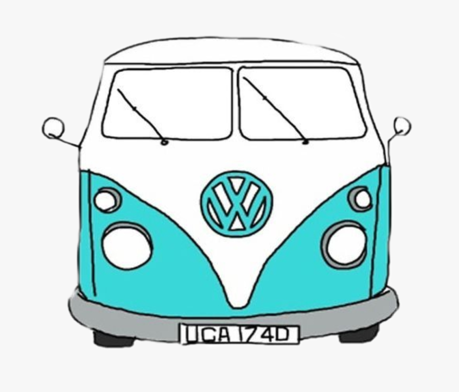 #vsco #sticker #bus #blue #vw #auto #car #california, Transparent Clipart