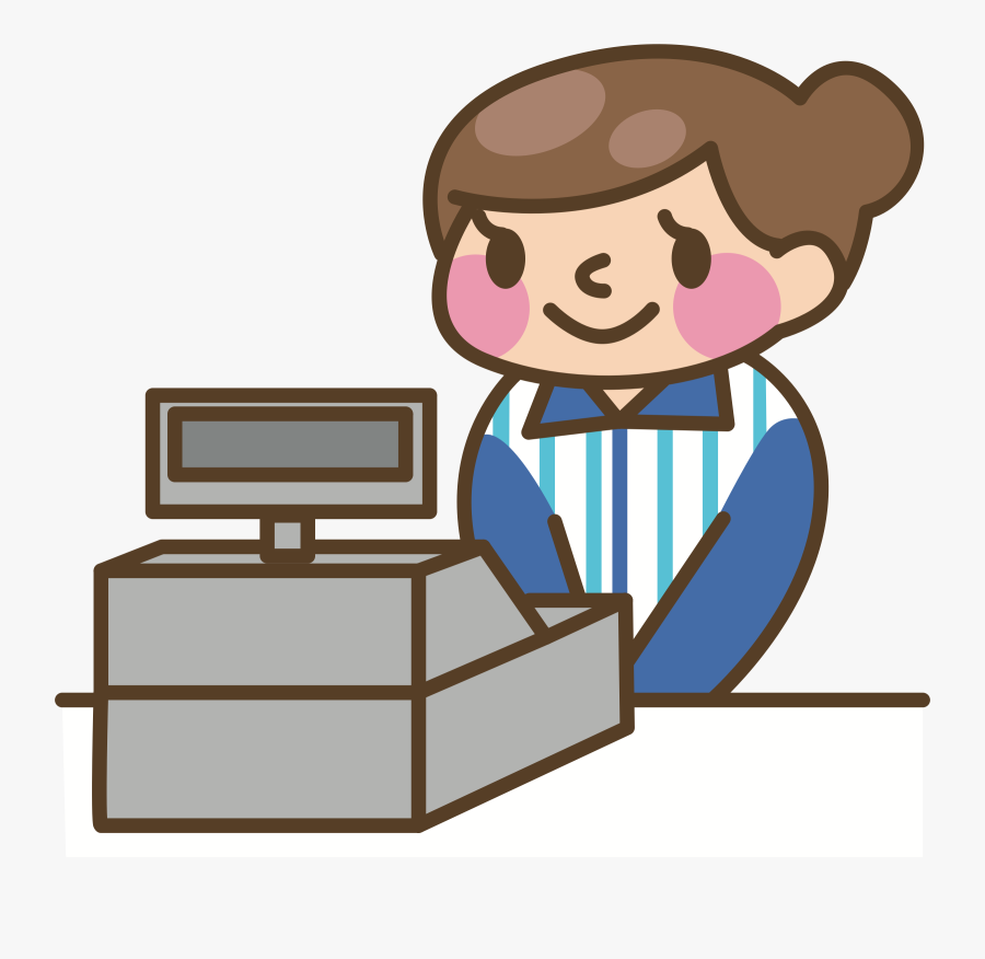 Clipart - Cashier Clipart, Transparent Clipart