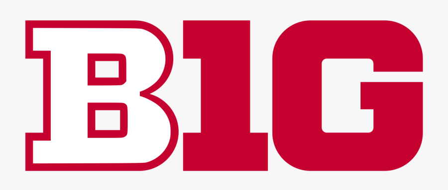 Big Ten Logo In Ohio State Colors Indiana - Rutgers Big 10 Logo, Transparent Clipart