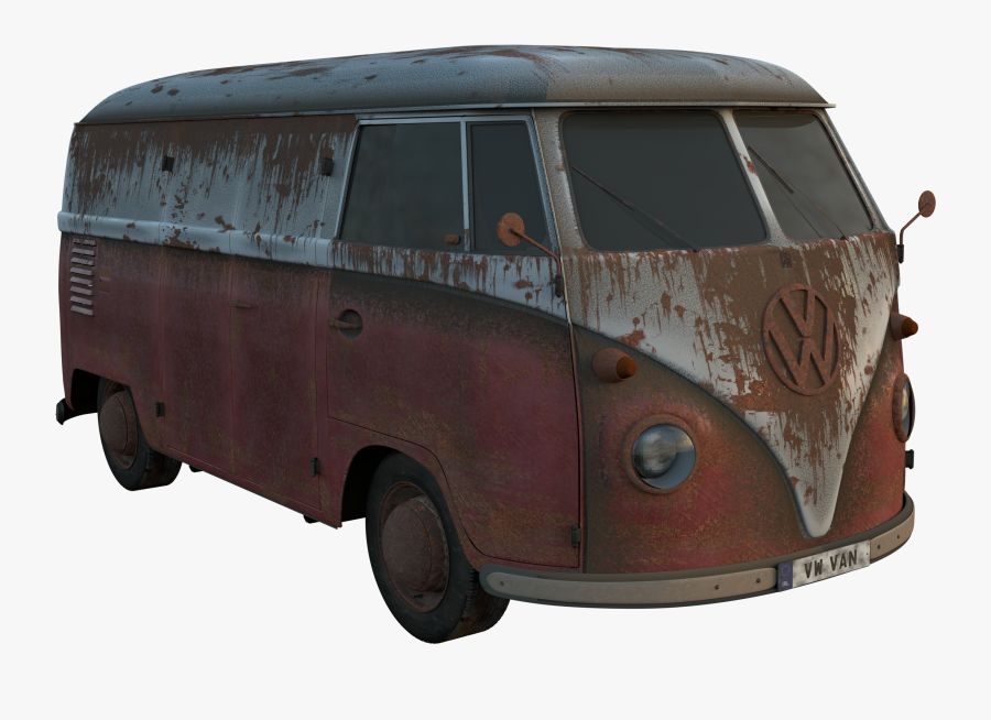 Volkswagen Type 2 - Samba, Transparent Clipart