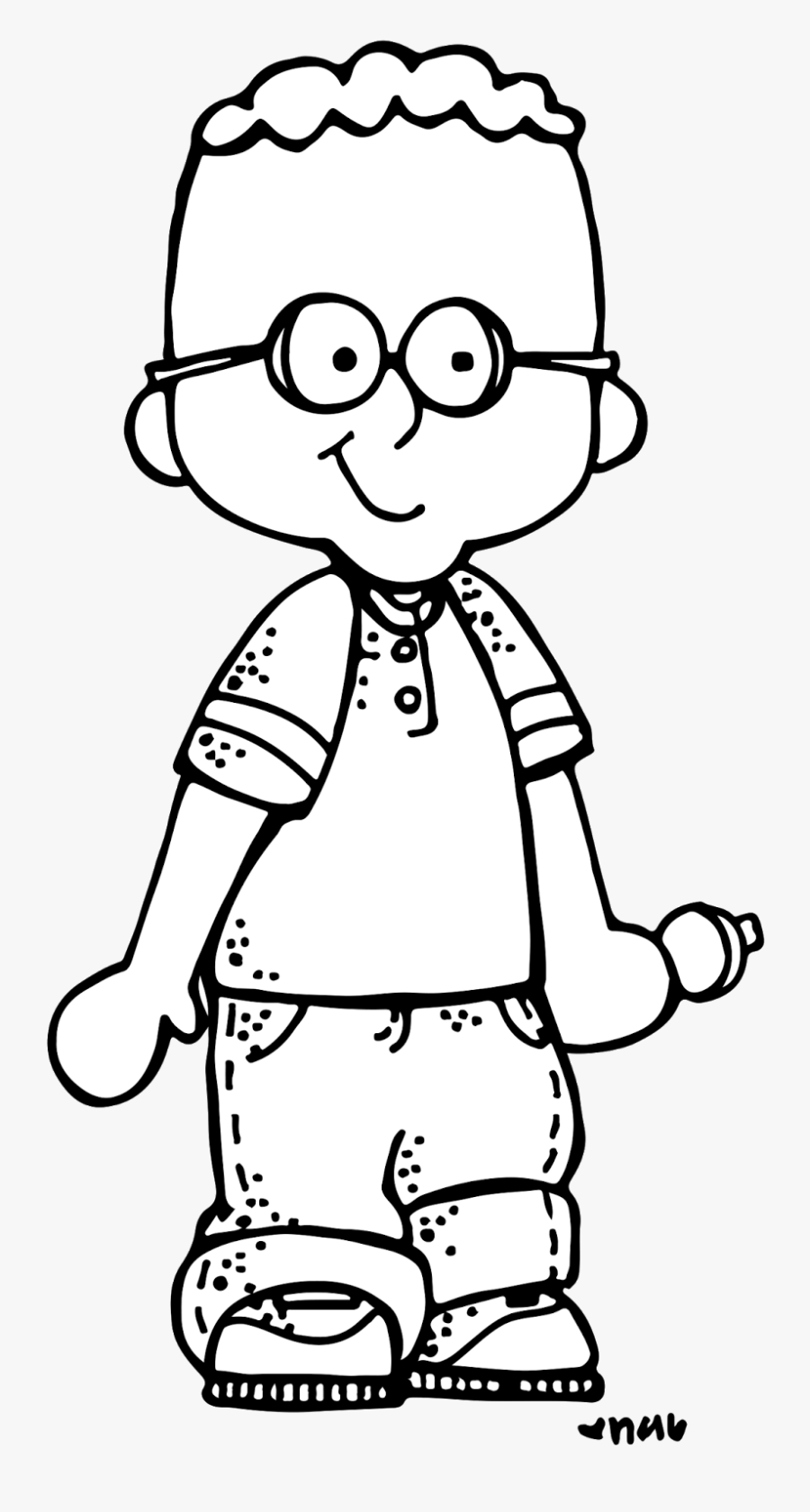 Melonheadz Boy With Glasses, Transparent Clipart