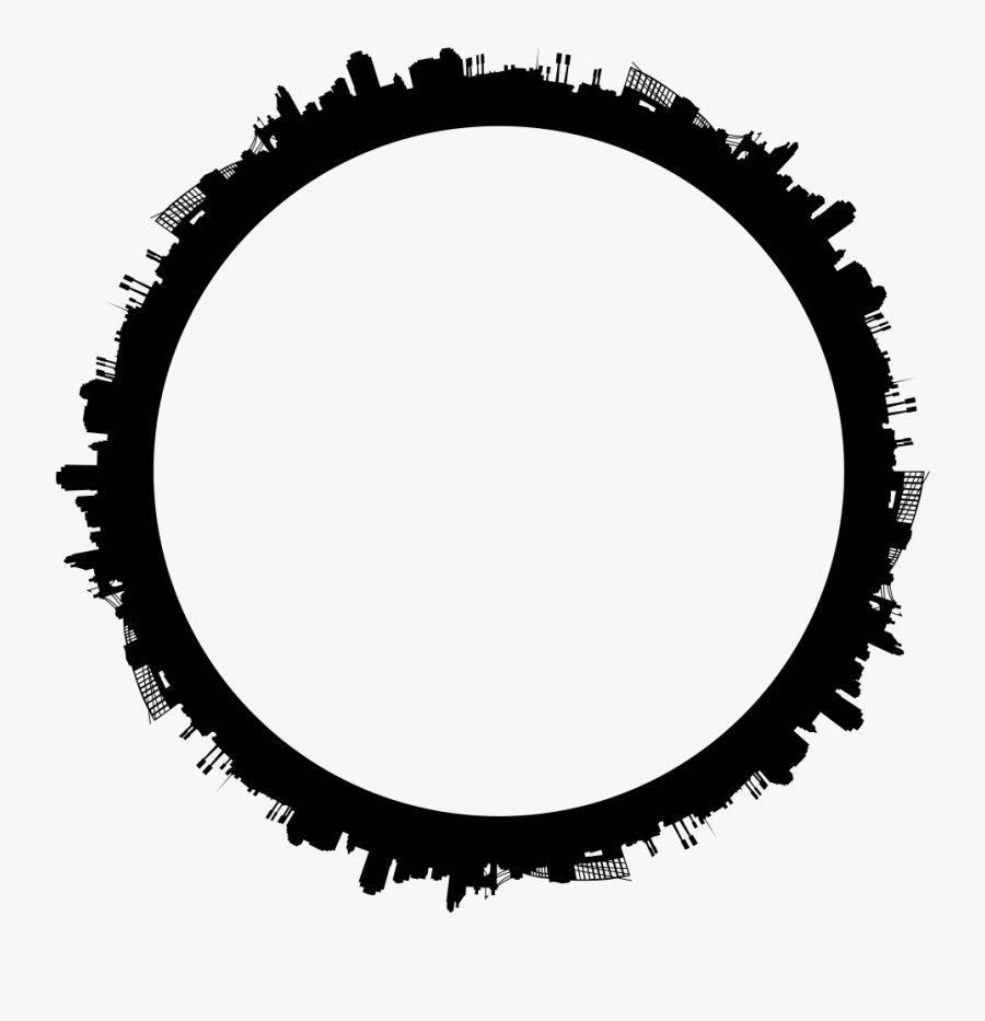 Circle Skyline Png, Transparent Clipart