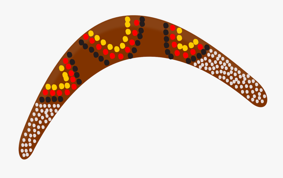 Orange,line,australia Easy Aboriginal Art Boomerang , Free