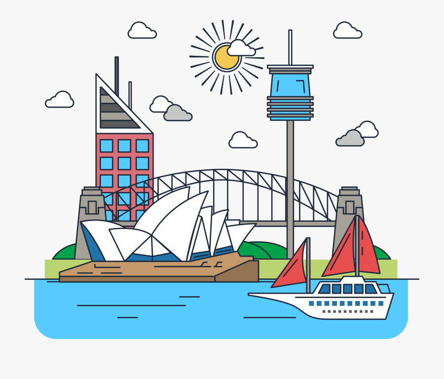 Australia Sydney Skills House Study Of Opera Clipart - Australia Education Fair 2018 India, Transparent Clipart