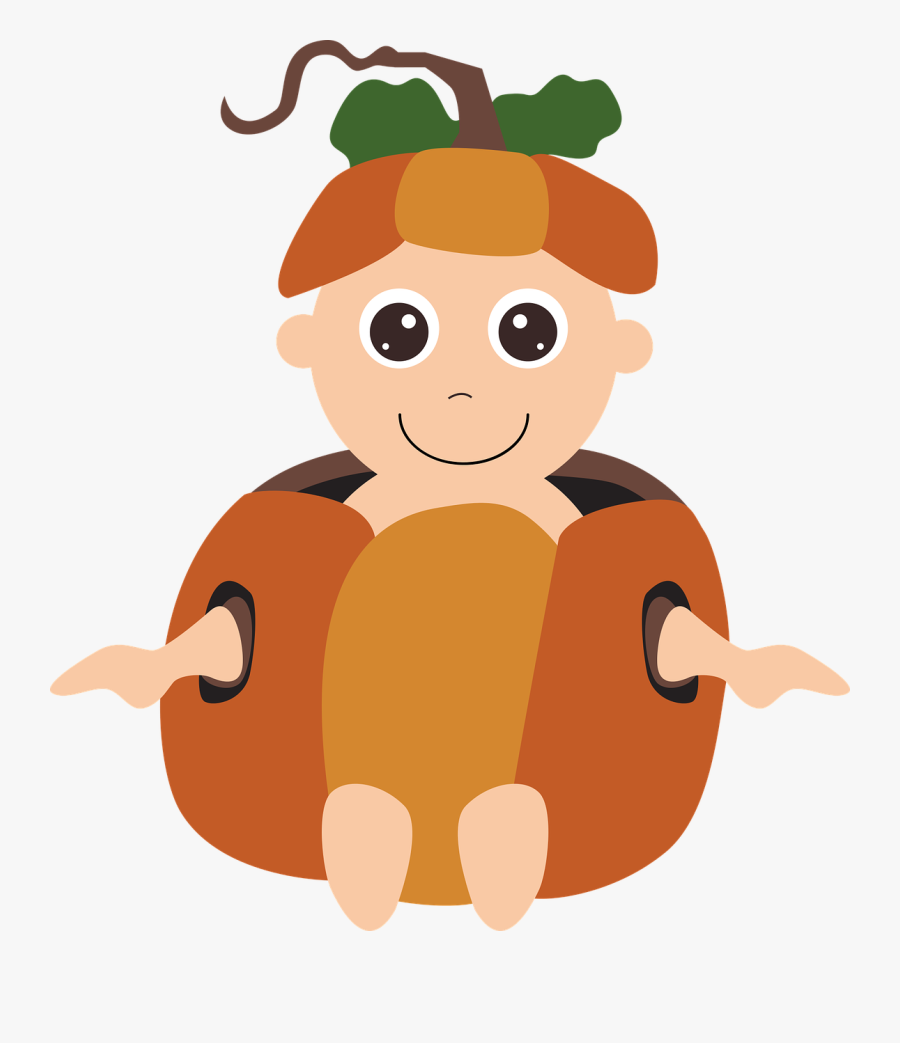Halloween Costume, Pumpkin Baby, Costume, Halloween - Baby Pumpkin Png, Transparent Clipart