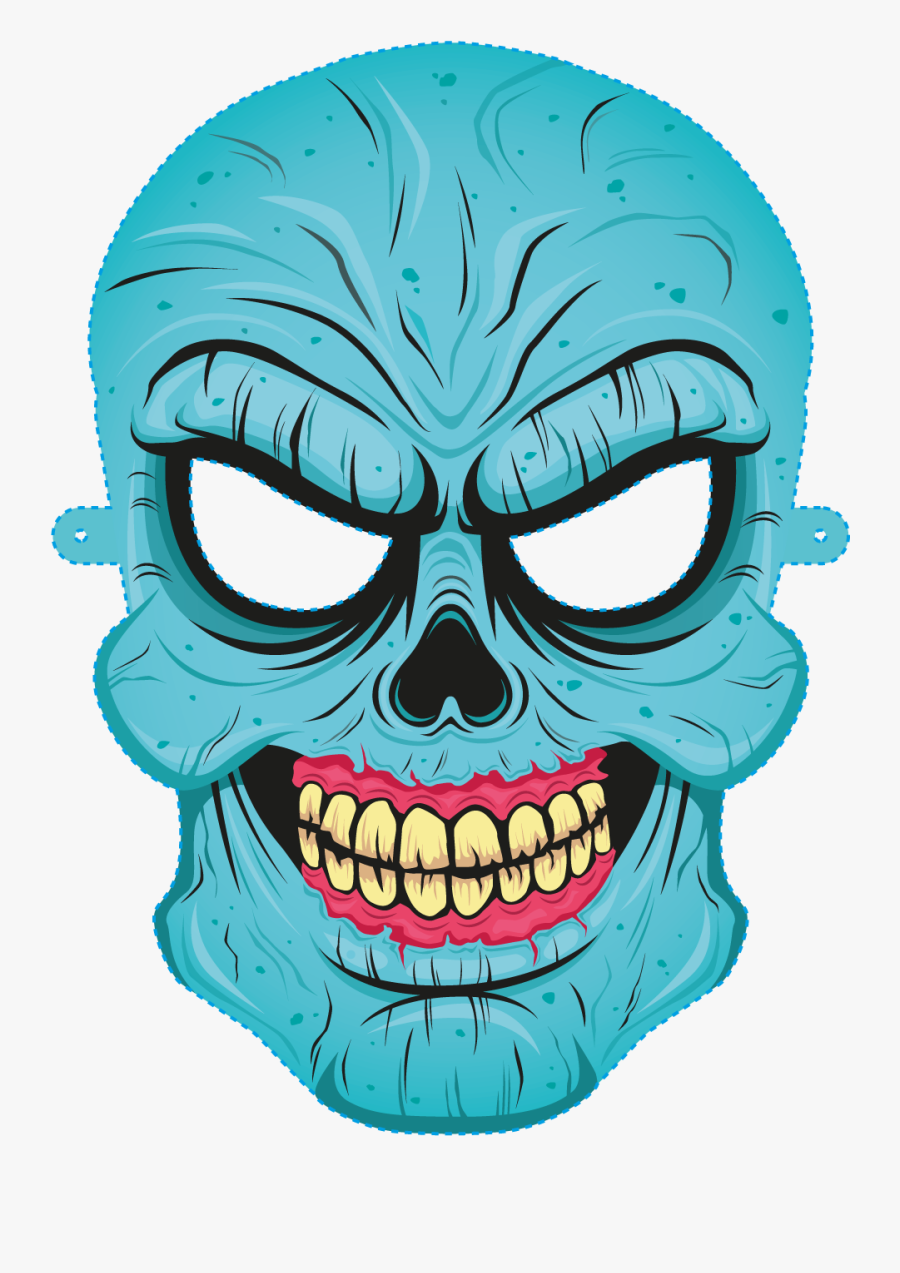 Halloween Costume Mask Euclidean Vector Zombie - Mask, Transparent Clipart