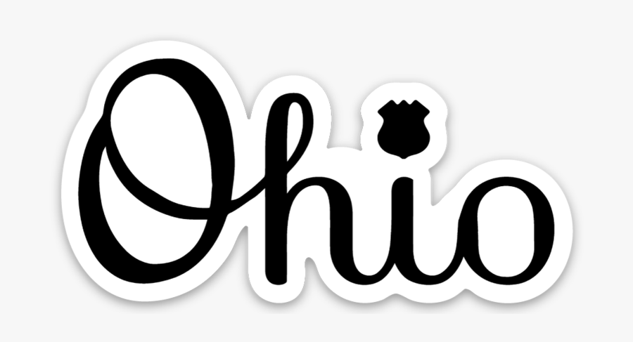Ohio Police Sticker, Transparent Clipart