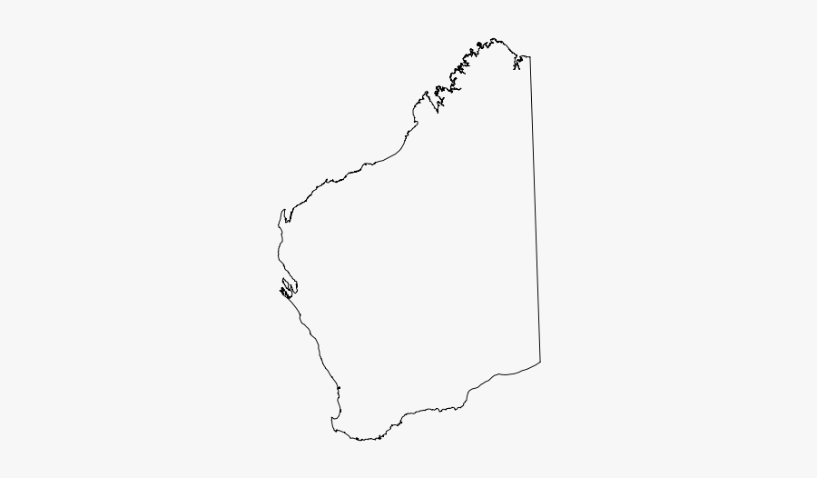 Western Australia Outline - Map Of Western Australia, Transparent Clipart