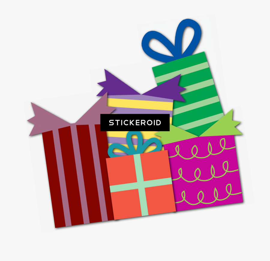 Birthday Gift Clip Art - Birthday Presents Transparent Background, Transparent Clipart