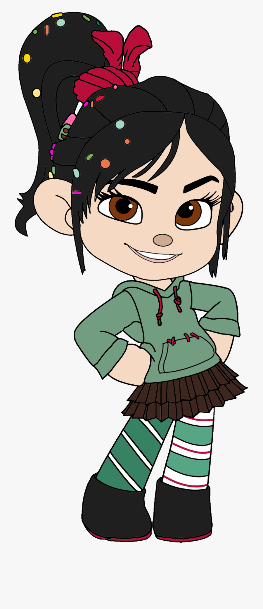Vanellope Von Schweetz Miscellaneous Render - Candy Vanellope Wreck It Ralph, Transparent Clipart