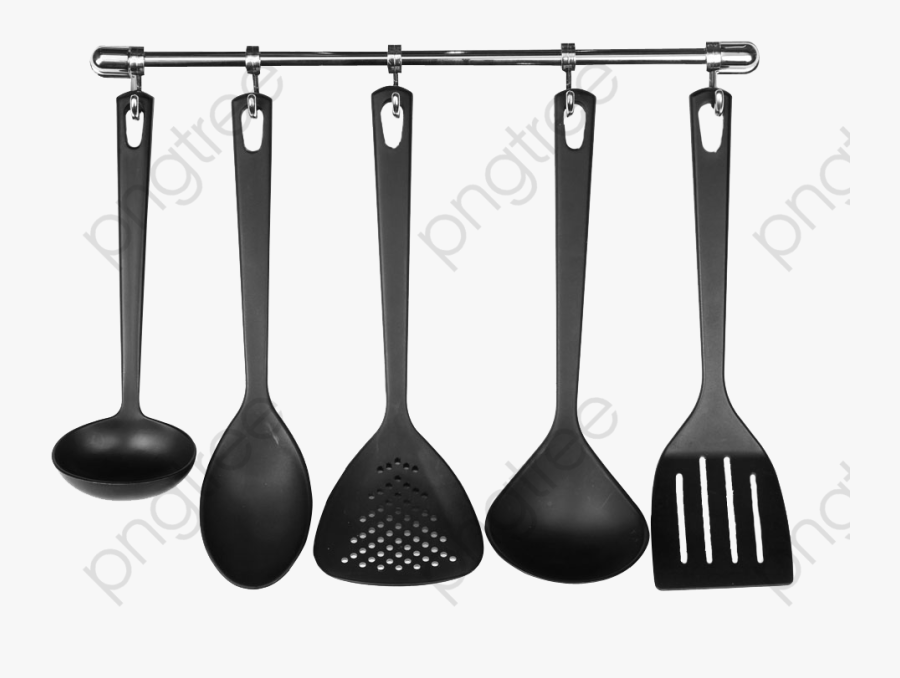 Spatula Clipart Black White Cooking Item - Transparent Background Kitchen Utensils Png, Transparent Clipart