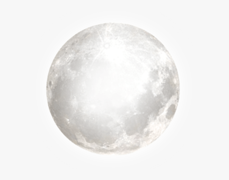 Thumb Image - High Resolution White Full Moon, Transparent Clipart