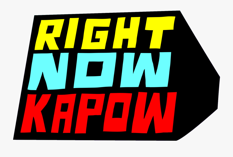 #logopedia10 - Right Now Kapow Logo, Transparent Clipart